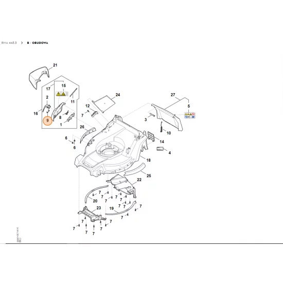 STIHL Sprężyna ramieniowa WA41 703 4905